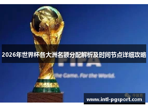 2026年世界杯各大洲名额分配解析及时间节点详细攻略