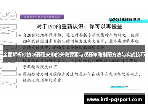 全面解析欧协联赛程安排的关键要素与观赛策略指南方法与实战技巧